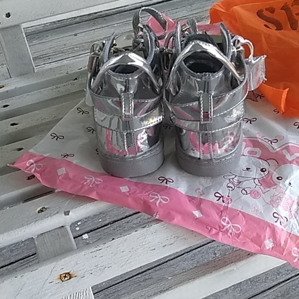 Sneakers, Fashion, silver size 8